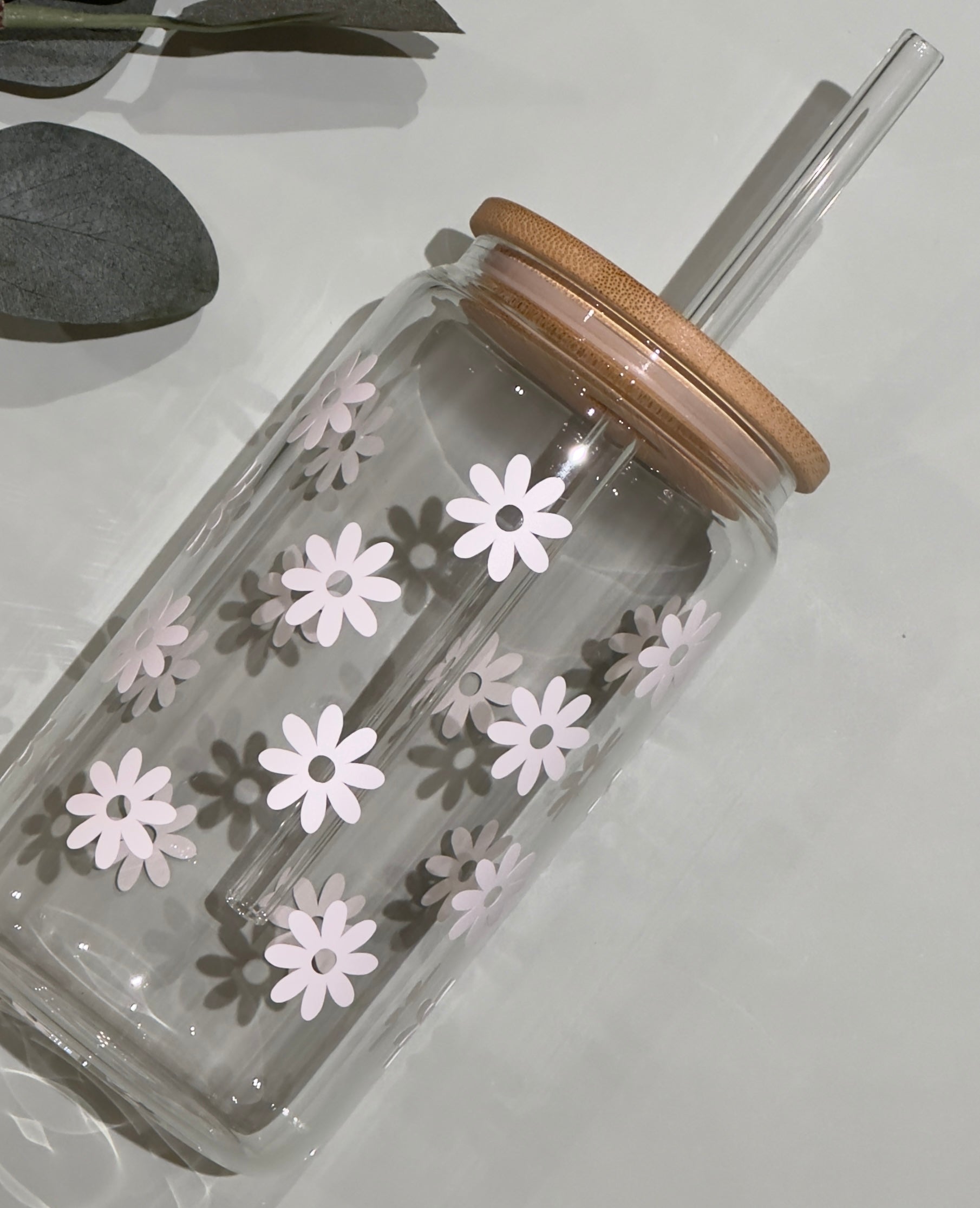 Gobelet en verre Petites Fleurs - Lagom cadeaux