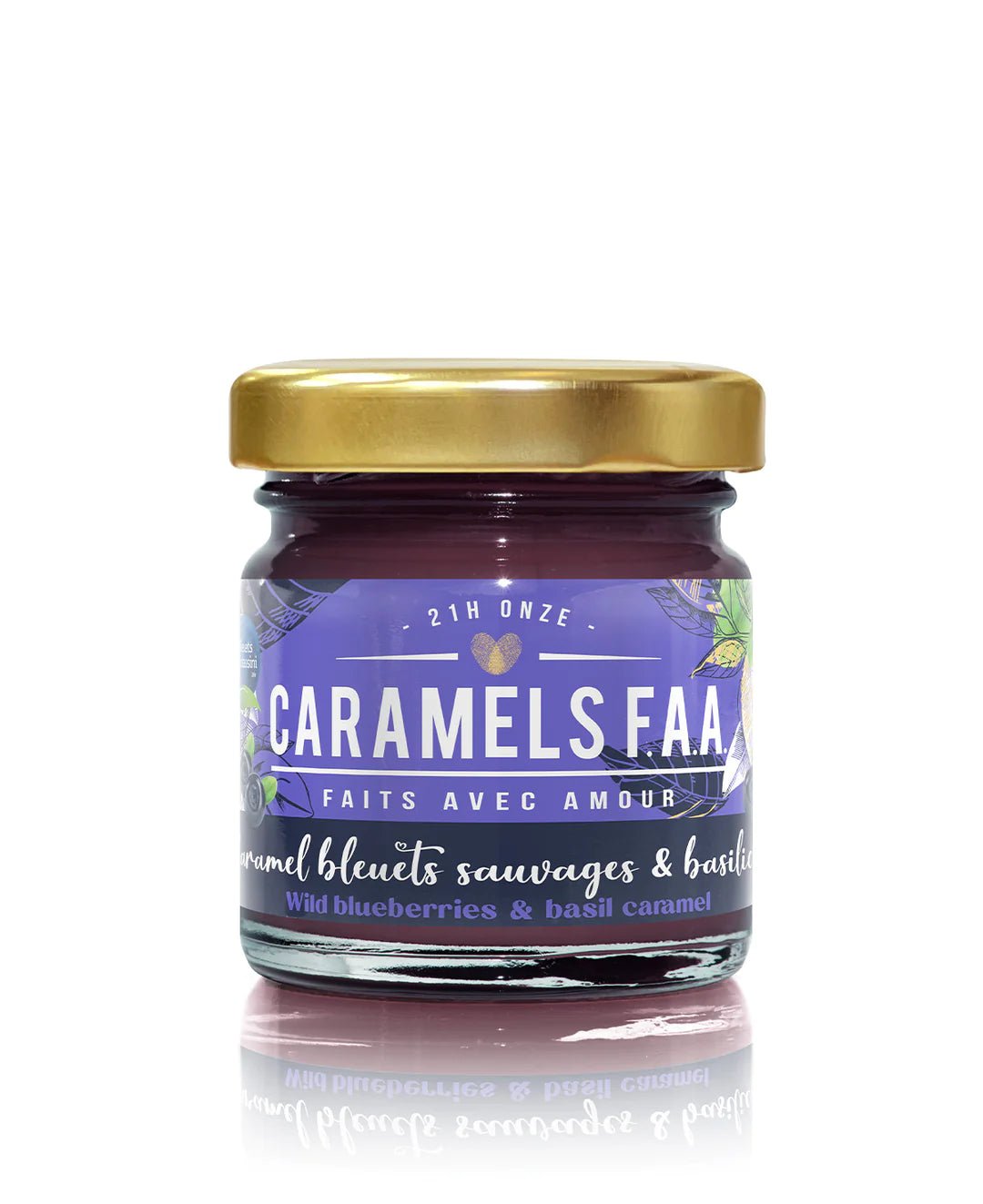 Caramel Bleuets sauvages et basilic - Lagom cadeaux